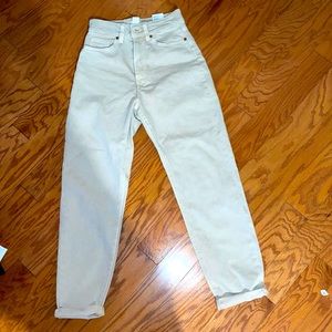 Women’s tan mom jean